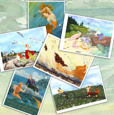 Collection of Maine Mermaid Greeting Cards